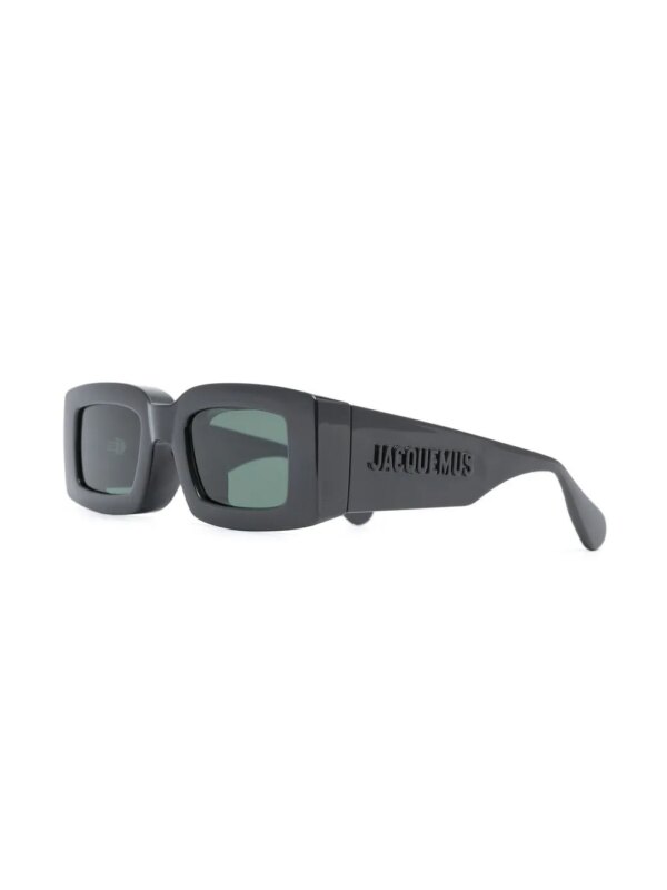 Jacquemus Les Lunettes zonnebril met vierkant montuur - Zwart