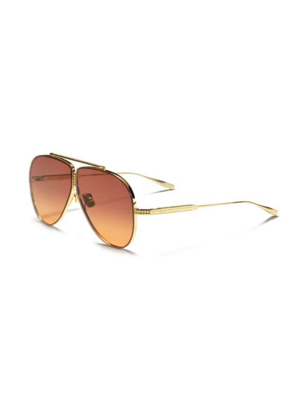 VALENTINO GARAVANI EYEWEAR Rockstud zonnebril met piloten montuur - Goud
