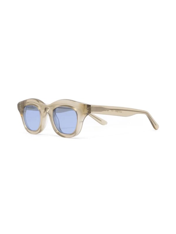 Thierry Lasry Zonnebril met rechthoekig montuur - Beige
