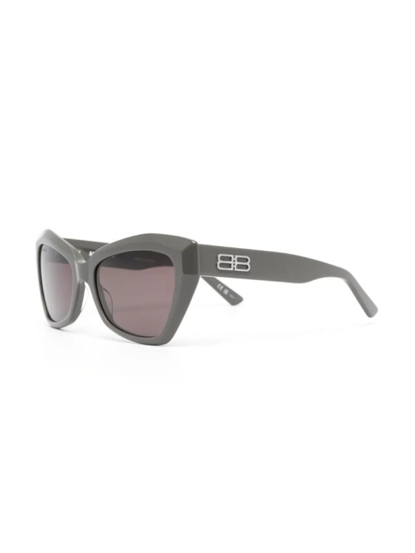 Balenciaga Eyewear Zonnebril met logoplakkaat - Grijs
