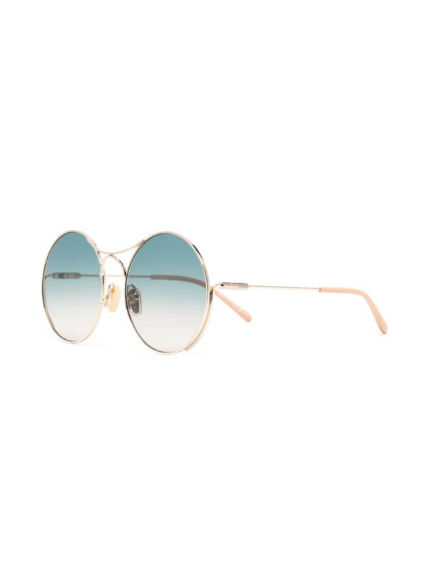 Chloé Eyewear Zonnebril met rond montuur - Goud