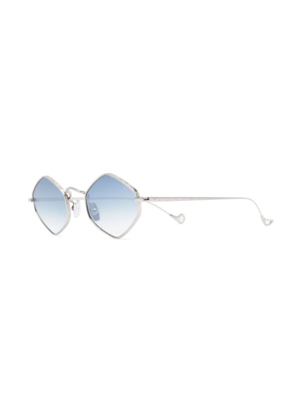 Eyepetizer Zonnebril met geometrisch montuur - Zilver