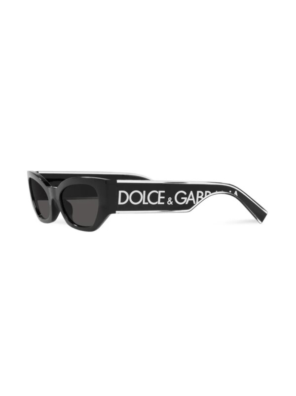 Dolce & Gabbana Eyewear Zonnebril met cat-eye montuur - Zwart