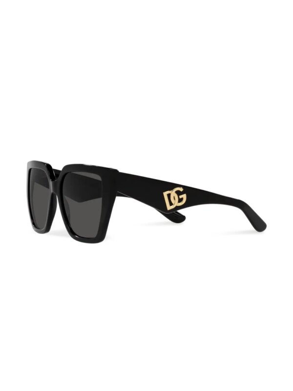 Dolce & Gabbana Eyewear Zonnebril met vierkant montuur - Zwart
