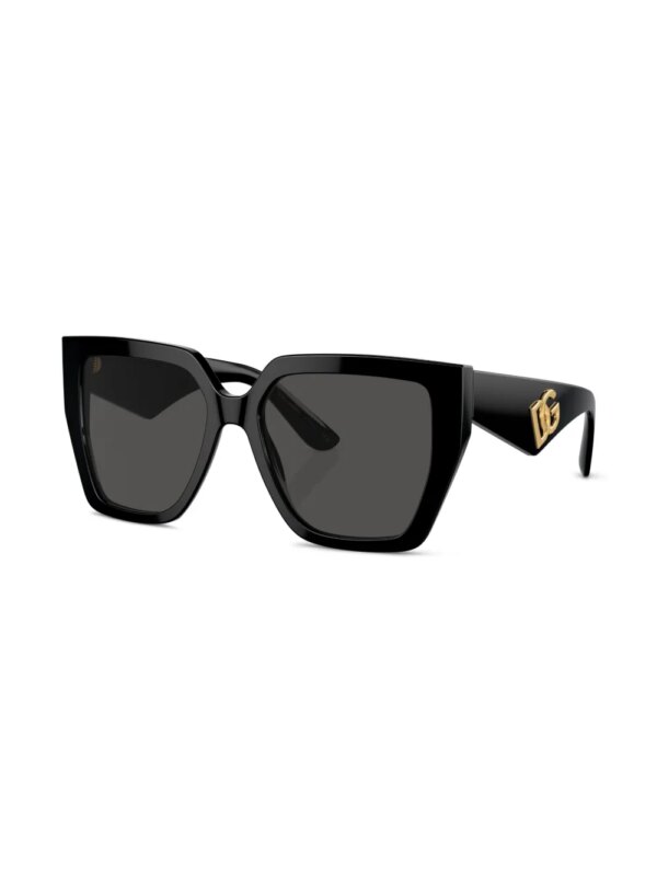 Dolce & Gabbana Eyewear Zonnebril met vierkant montuur - Zwart