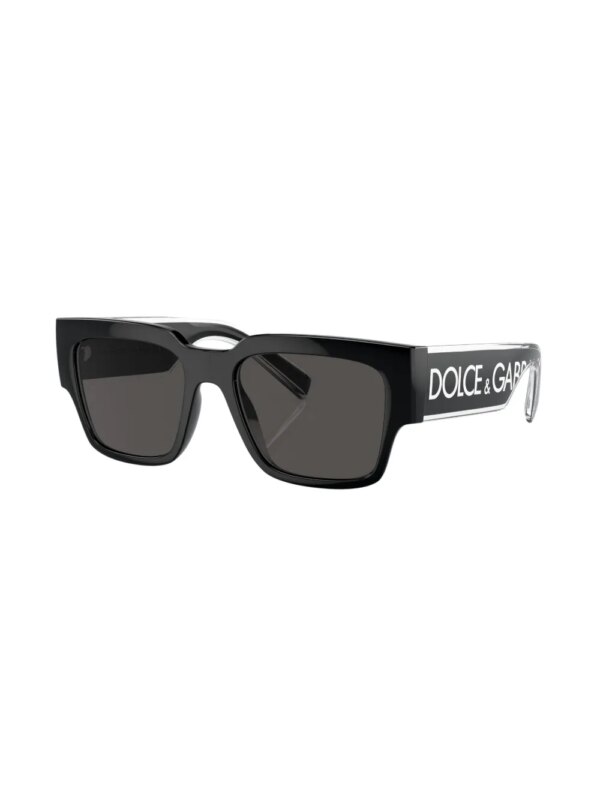 Dolce & Gabbana Eyewear Zonnebril met vierkant montuur - Zwart