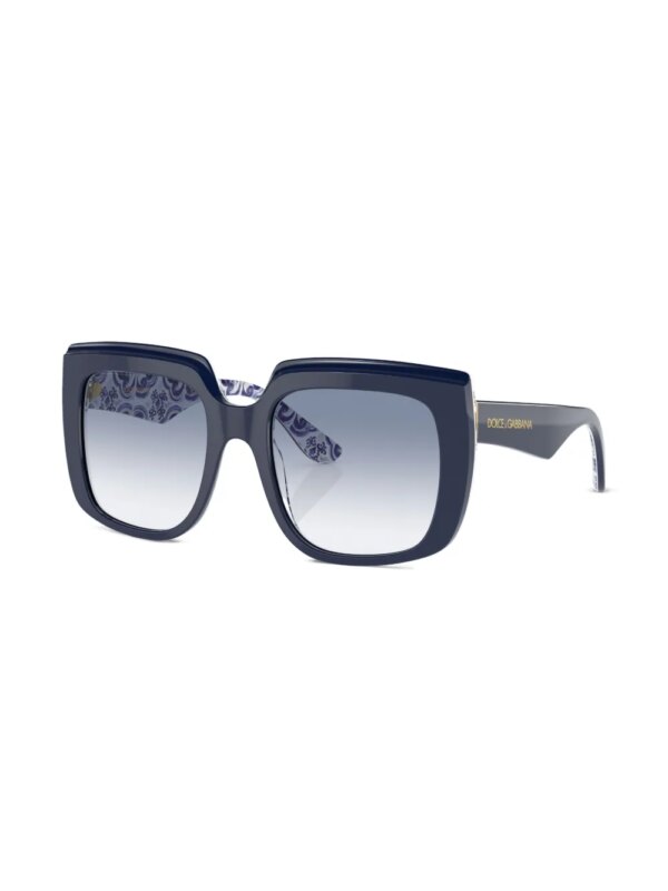 Dolce & Gabbana Eyewear Zonnebril met oversized montuur - Blauw