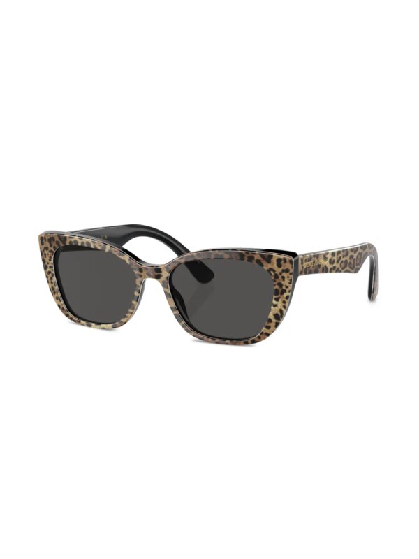 Dolce & Gabbana Kids Zonnebril met cat-eye montuur - Zwart