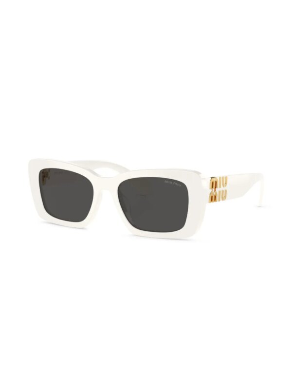 Miu Miu Eyewear Zonnebril met vierkant montuur - Wit