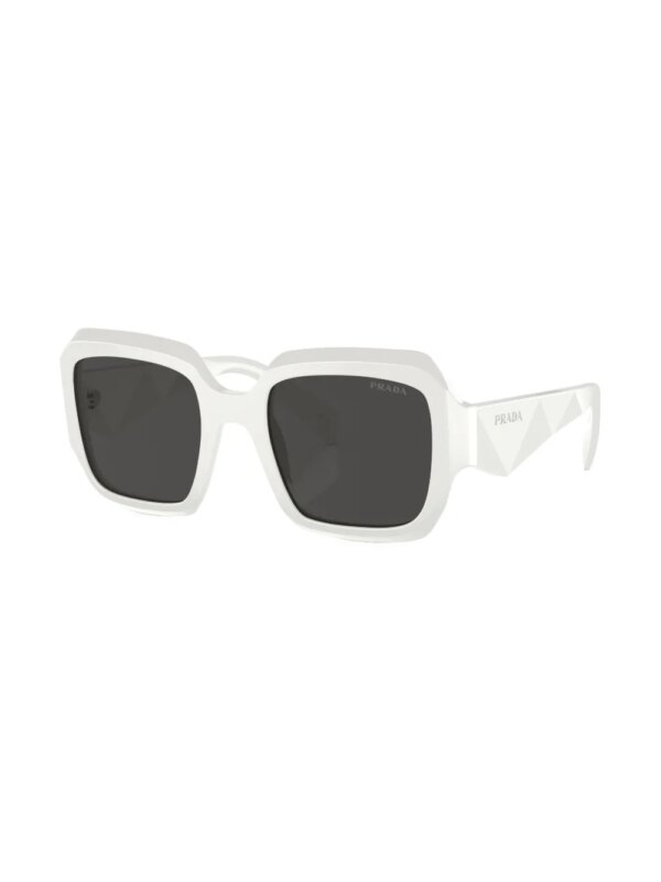 Prada Eyewear Zonnebril met oversized montuur - Wit