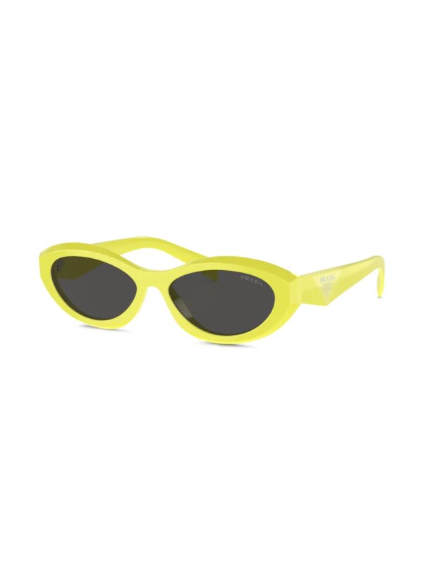 Prada Eyewear Zonnebril met ovalen montuur - Bruin