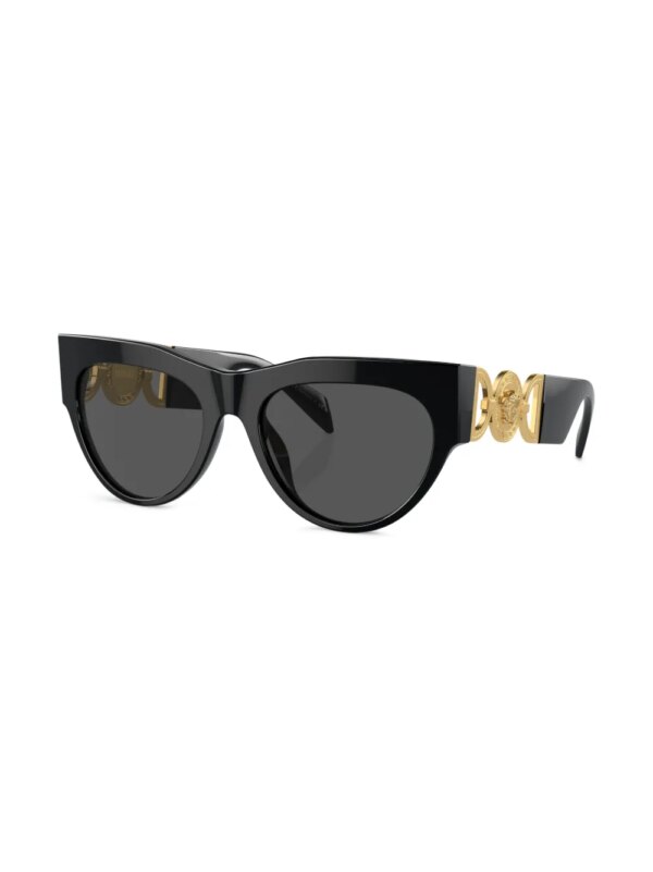Versace Eyewear Zonnebril met oversized montuur - Zwart