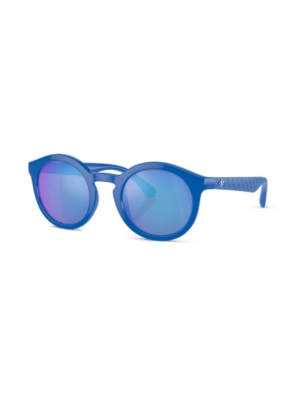 Dolce & Gabbana Kids Zonnebril met rond montuur - Blauw
