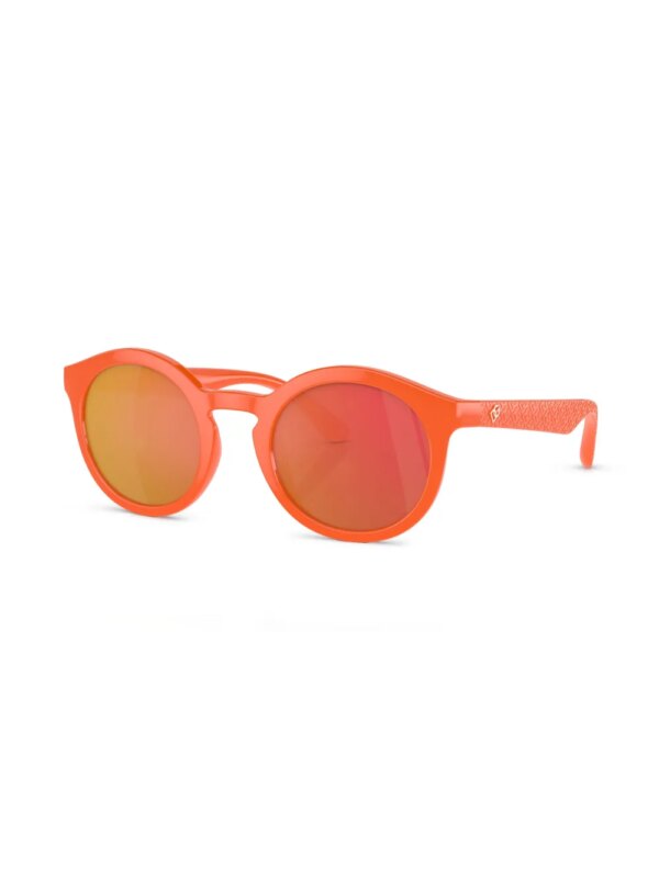 Dolce & Gabbana Kids Zonnebril met rond montuur - Oranje
