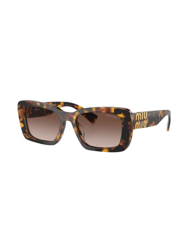 Miu Miu Eyewear Zonnebril met vierkant montuur - Groen