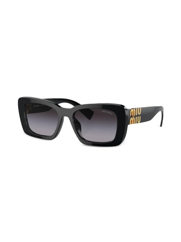 Miu Miu Eyewear Zonnebril met vierkant montuur - Zwart