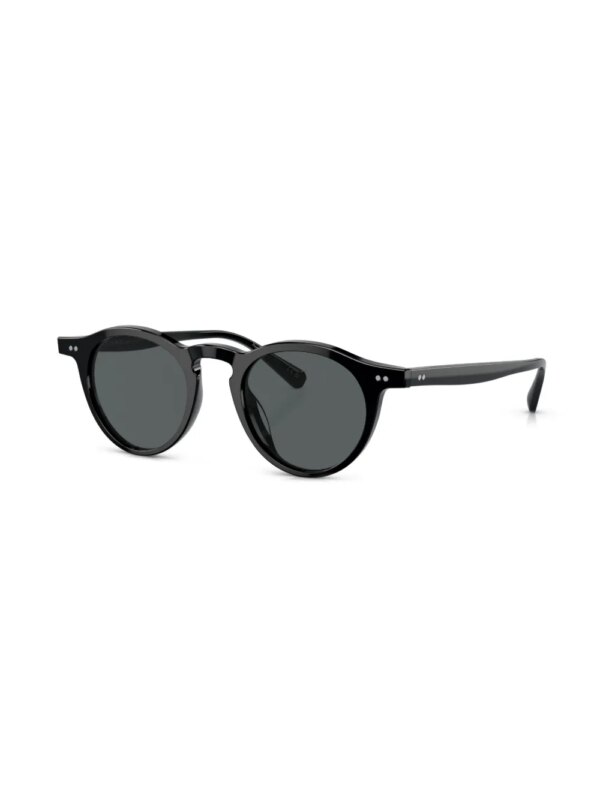 Oliver Peoples Zonnebril met rond montuur - Zwart
