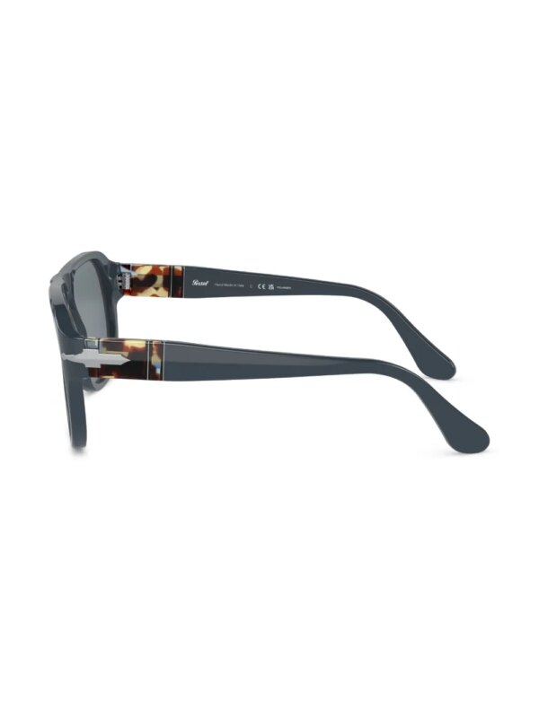Persol Zonnebril met rond montuur - Blauw