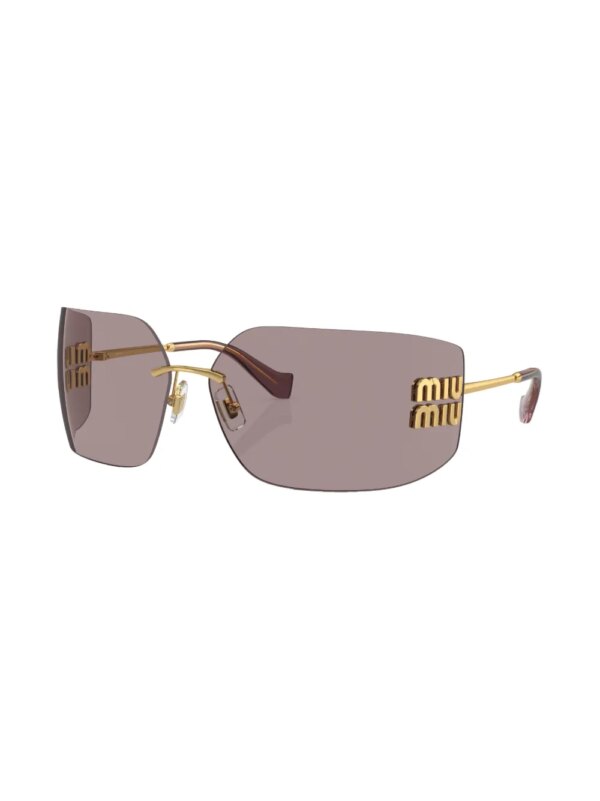 Miu Miu Eyewear Zonnebril met oversized montuur - Goud