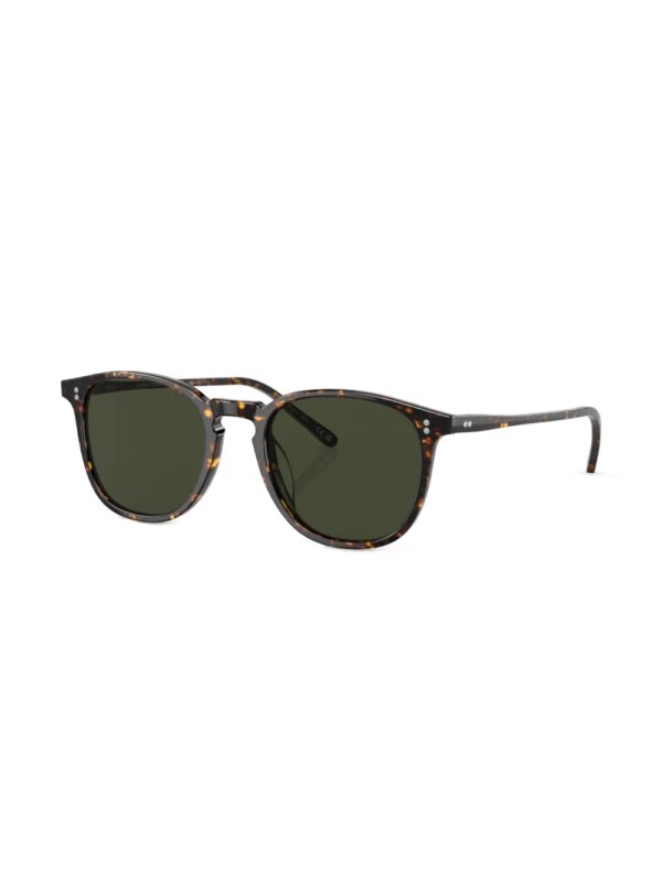 Oliver Peoples Finley zonnebril met rond montuur - Groen