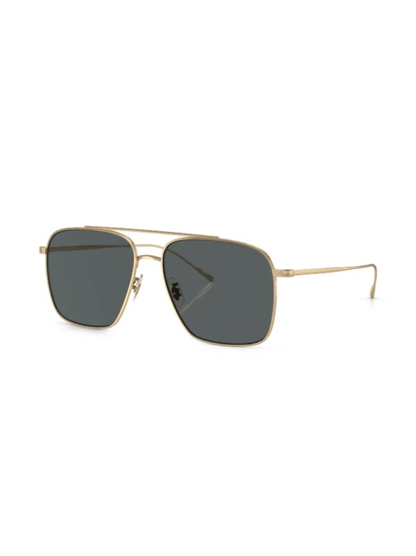 Oliver Peoples Dresner zonnebril met piloten montuur - Goud