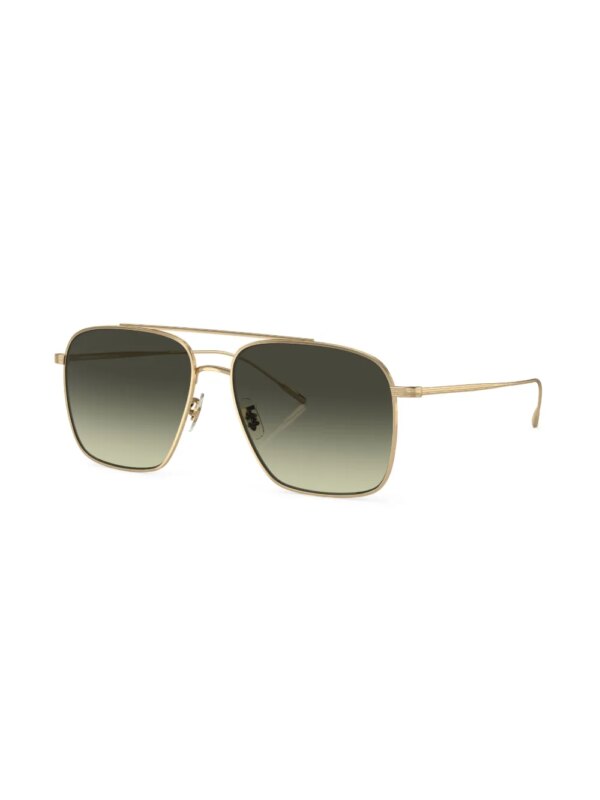 Oliver Peoples Dresner zonnebril met piloten montuur - Goud