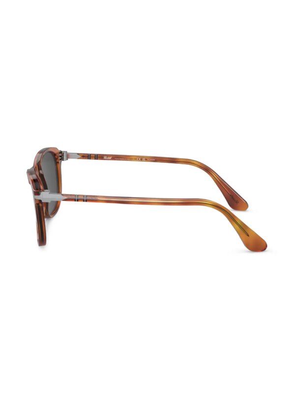 Persol Zonnebril met rond montuur - Bruin
