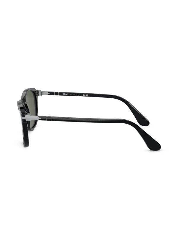 Persol Zonnebril met rond montuur - Zwart