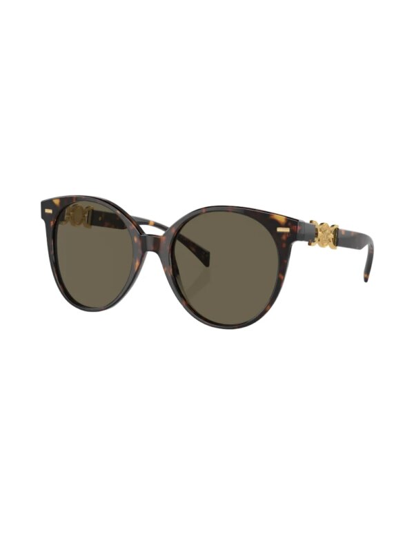 Versace Eyewear Zonnebril met rond montuur - Groen