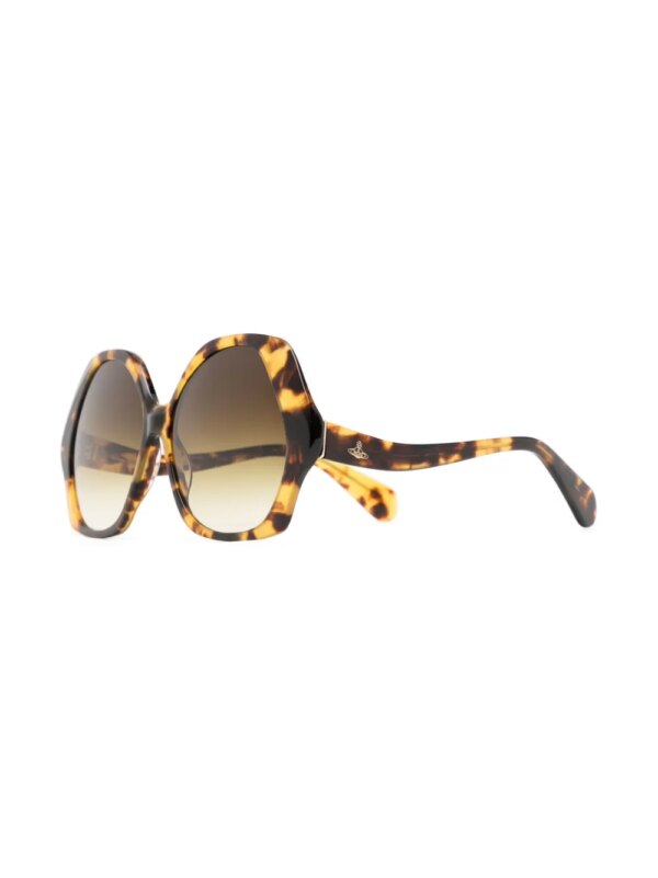 Vivienne Westwood Zonnebril met oversized montuur - Bruin
