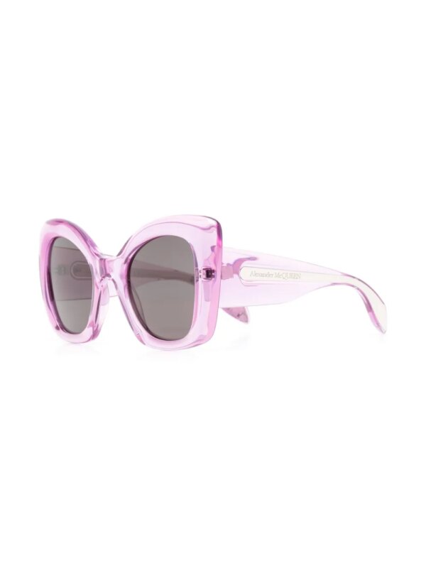 Alexander McQueen Eyewear Zonnebril met cat-eye montuur - Paars