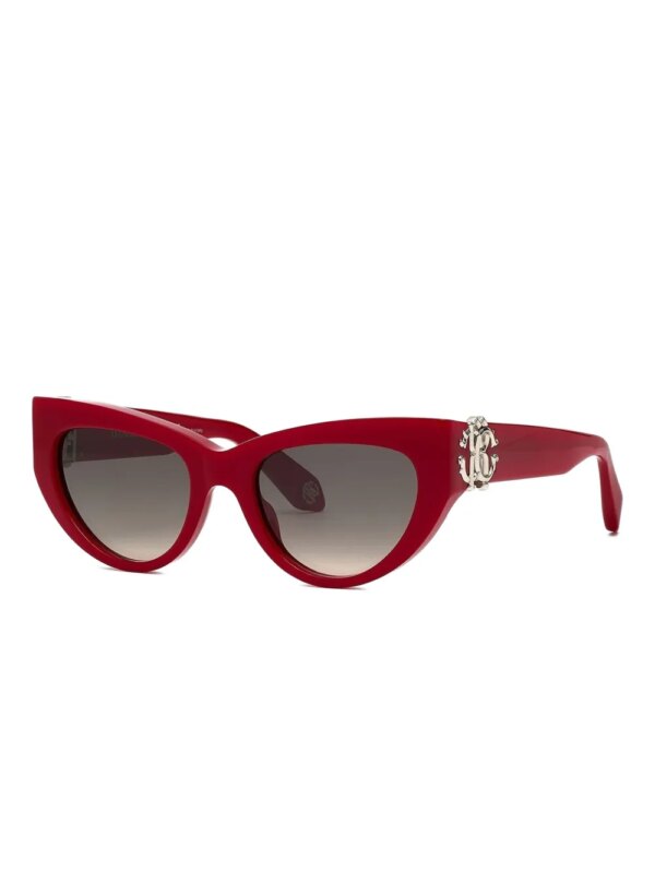 Roberto Cavalli Zonnebril met cat-eye montuur - Rood