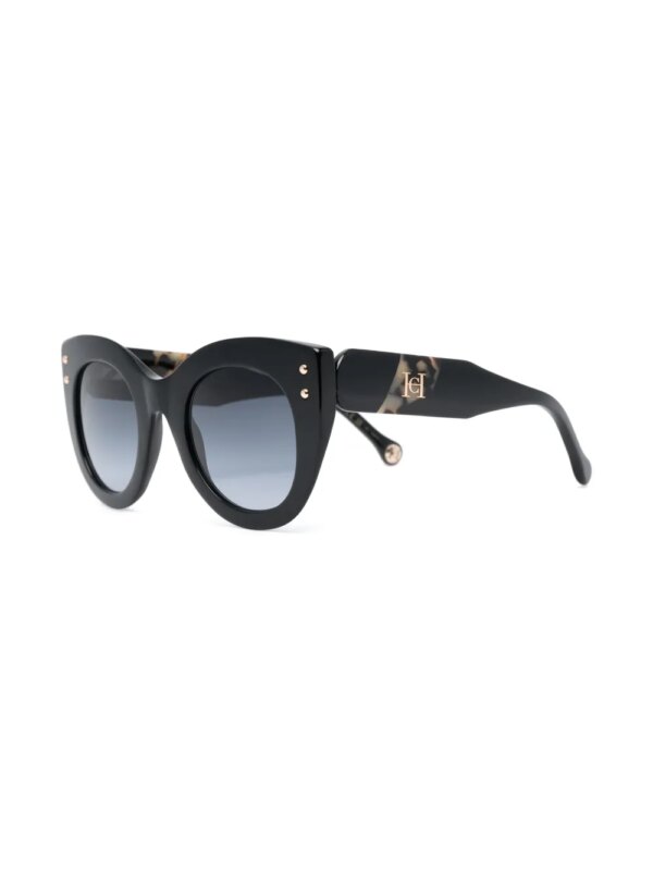 Carolina Herrera Zonnebril met cat-eye montuur - Zwart