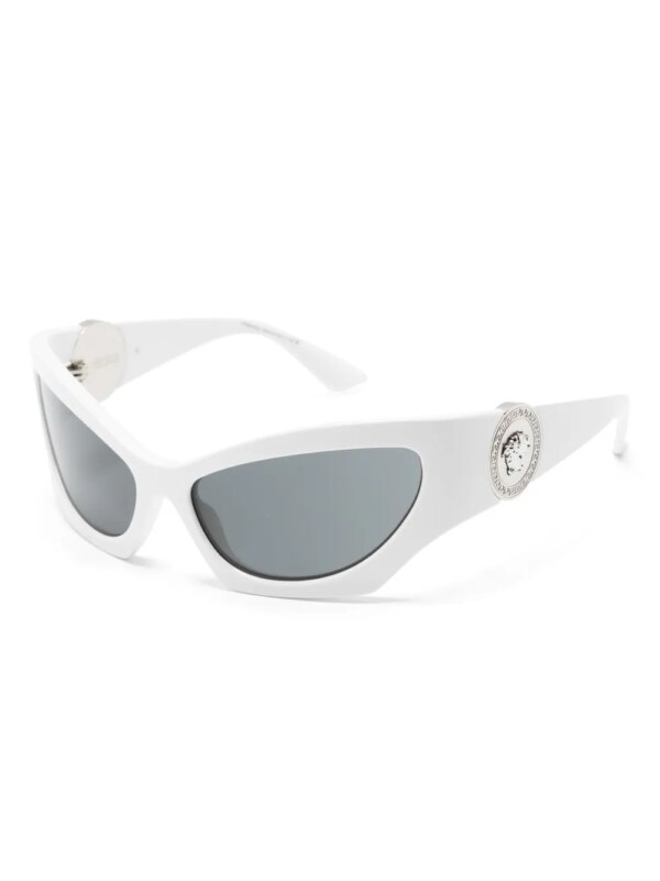 Versace Eyewear Zonnebril met oversized cat-eye montuur - Wit