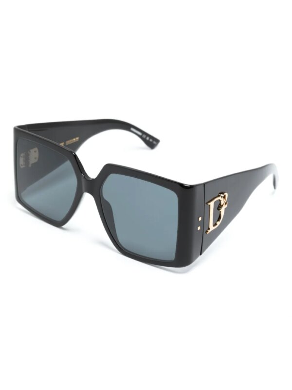 DSQUARED2 EYEWEAR Zonnebril met oversized montuur - Zwart