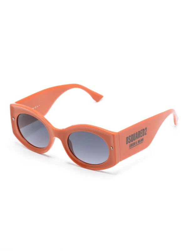DSQUARED2 EYEWEAR Hype zonnebril met ovalen montuur - Oranje