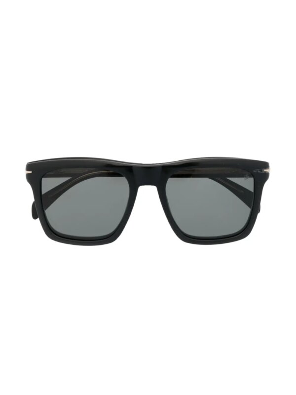 Eyewear by David Beckham Zonnebril met rond montuur - Zwart