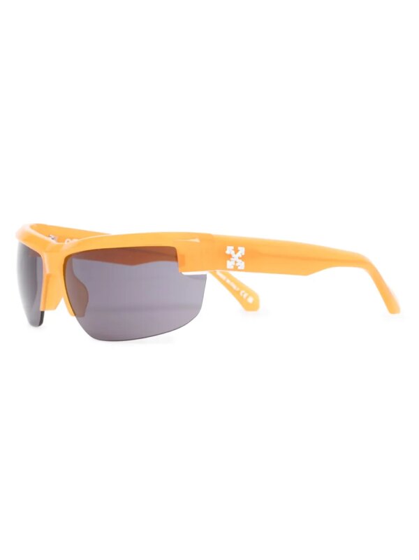 Off-White Eyewear Toledo zonnebril met rechthoekig montuur - Oranje