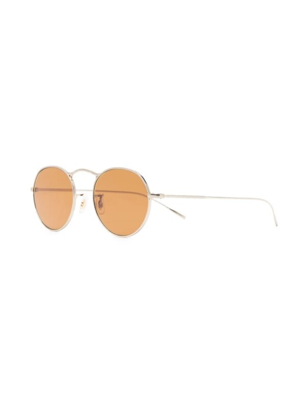 Oliver Peoples M-4 zonnebril met rond montuur - Goud