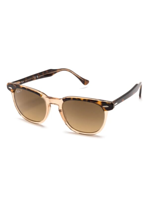 Ray-Ban Hawkeye zonnebril met schildpadschild design - Bruin