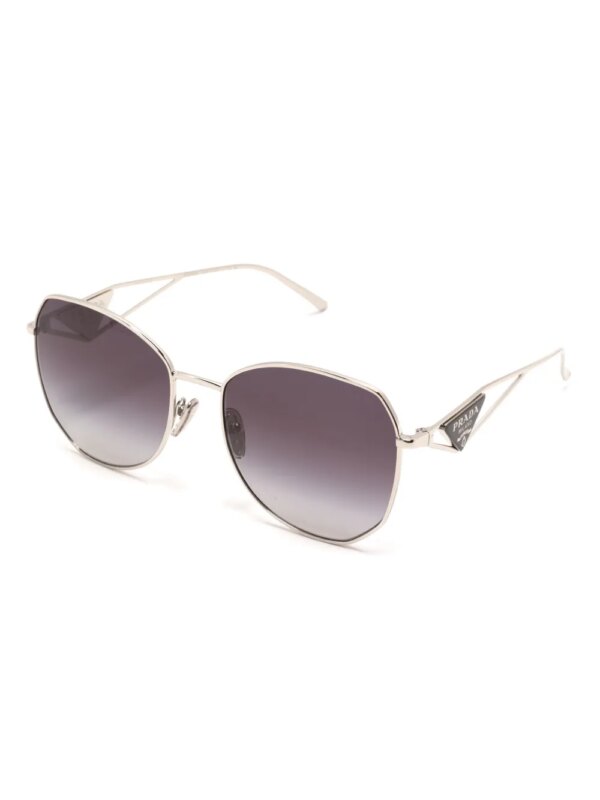 Prada Eyewear Zonnebril met oversized montuur - Zilver