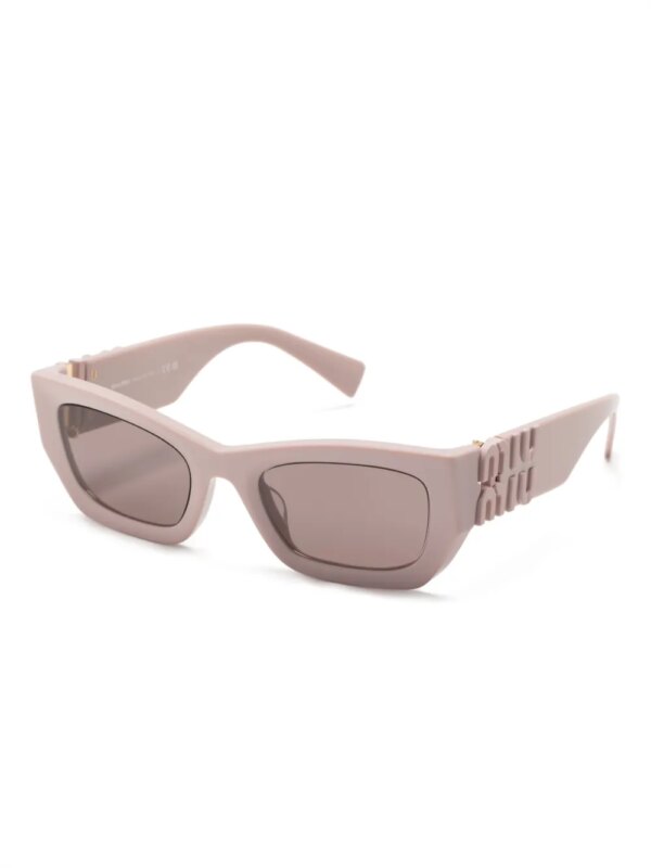Miu Miu Eyewear Zonnebril met rechthoekig montuur - Roze