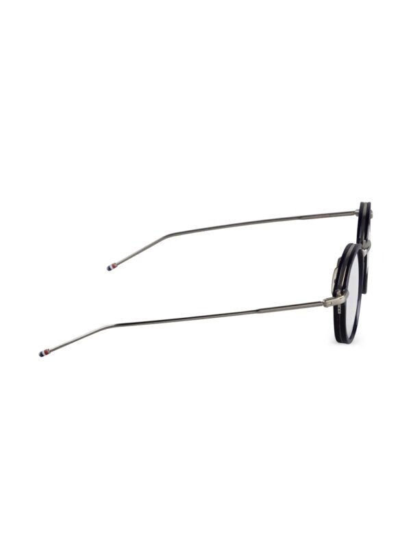 Thom Browne Eyewear Zonnebril met schildpadschild-effect - Blauw