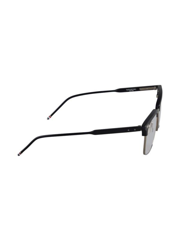 Thom Browne Eyewear Zonnebril met rechthoekig montuur - Zwart