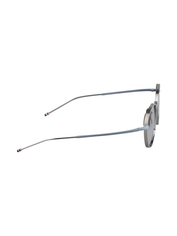 Thom Browne Eyewear Zonnebril met rond montuur - Zilver