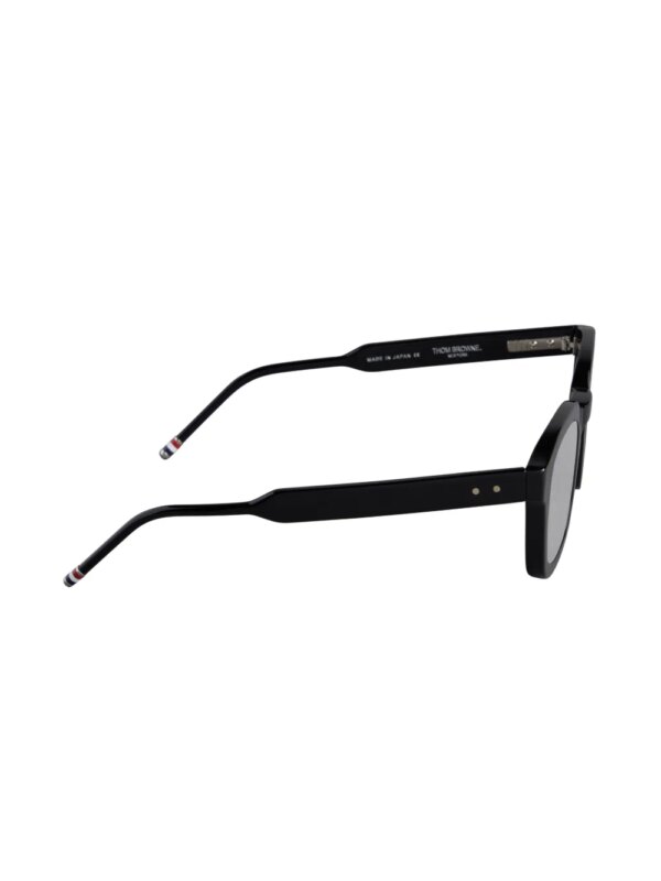 Thom Browne Eyewear Zonnebril met rond montuur - Zwart