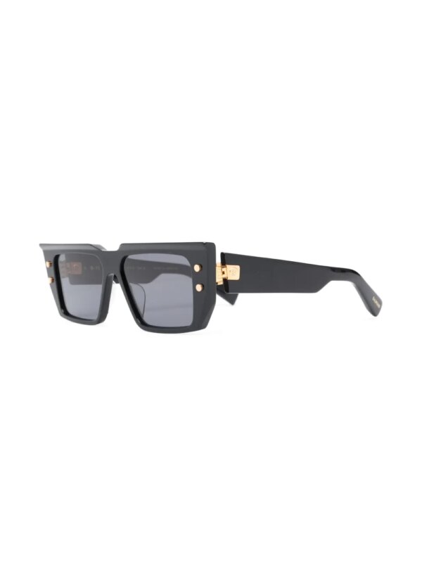 Balmain Eyewear Zonnebril met vierkant montuur - Zwart