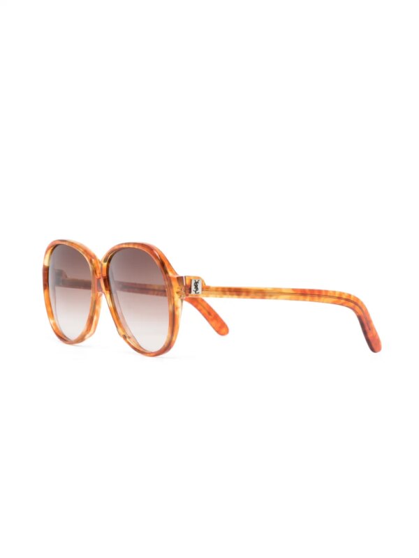 Saint Laurent Pre-Owned 1970s zonnebril met kleurverloop - Bruin