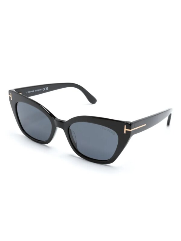 TOM FORD Eyewear Zonnebril met cat-eye montuur - Zwart