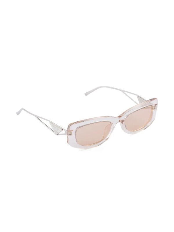 Prada Eyewear Symbole zonnebril met doorzichtig montuur - Beige